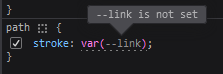 --link is not defined